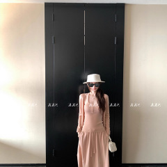 Skk Store 夏日气质fit 仿羊毛慵懒风针织开衫外套背心半身裙三件