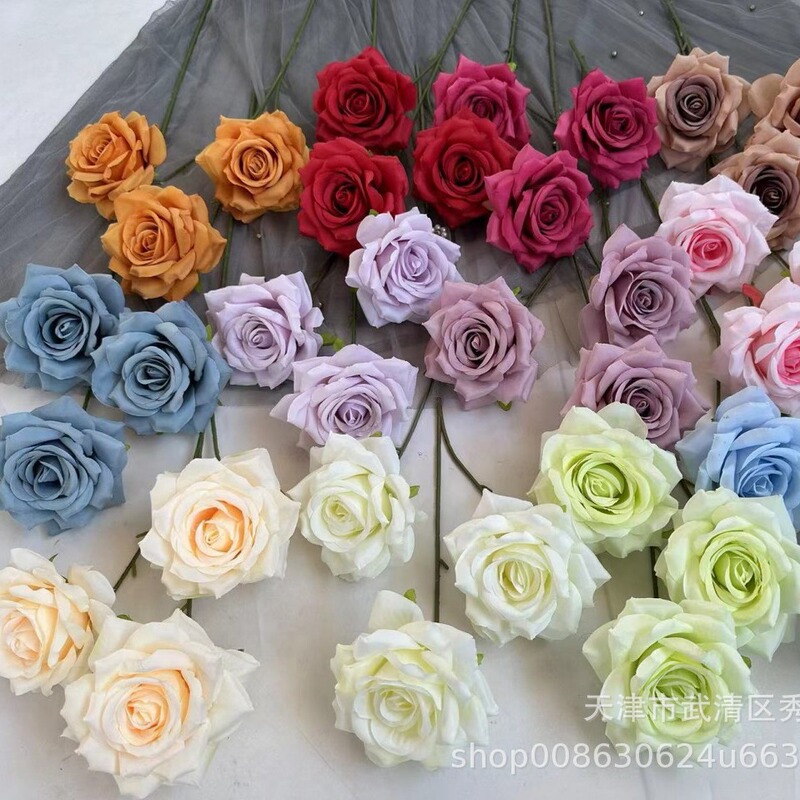 3 head diamond rose artificial flower wedding flower shopping mall meichen net red flower sea waterfall fake flower rose 3 head diamond rose artificial flower wedding flower shopping mall meichen net red flower sea waterfall fake flower rose