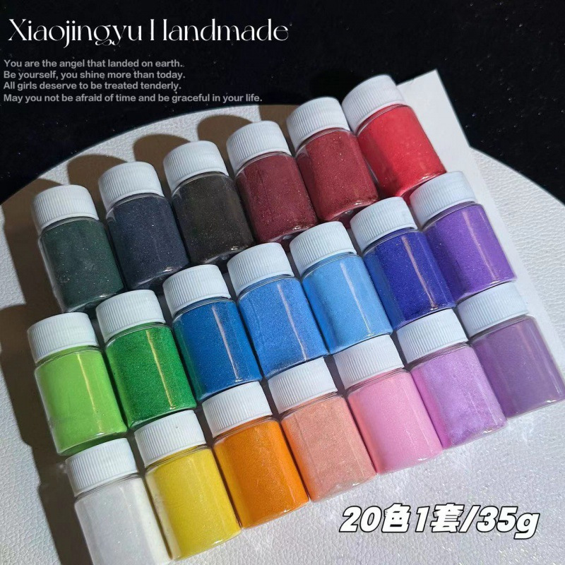 细沙粉分层闪粉批发流麻重力diy套装流沙手工制作材料渐变