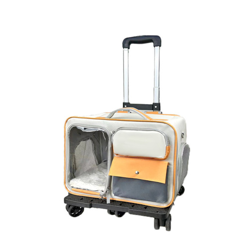 Cat backpack portable pet travel trolley suitcase small dog dog bag high-end anti-stress cat backpack