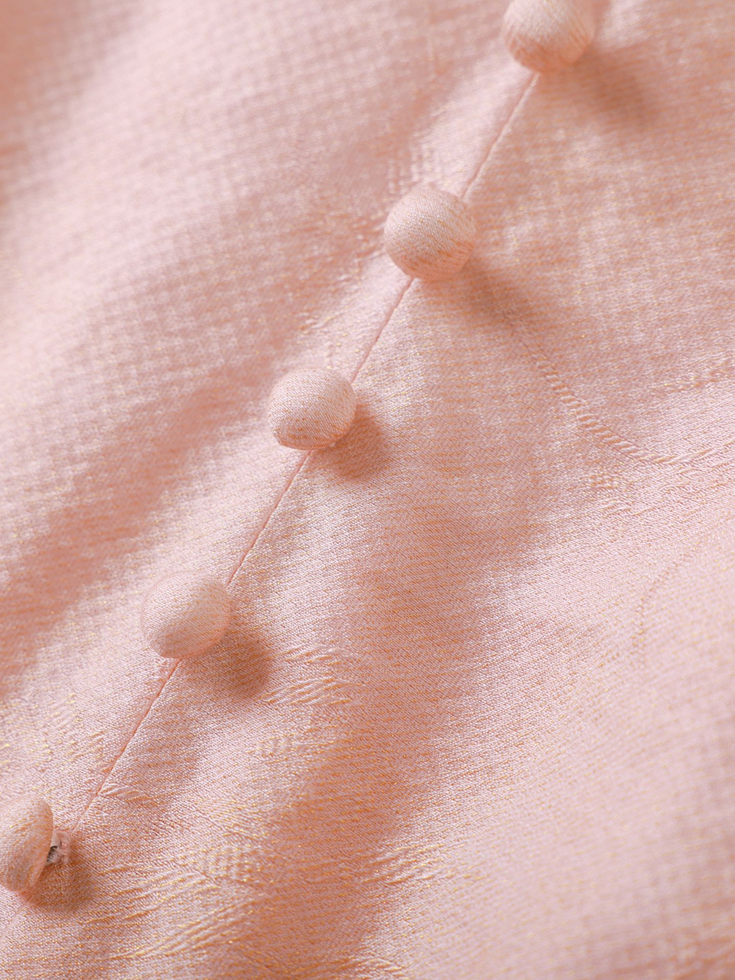 Đầm chữ A cổ V dáng suông midi họa tiết jacquard tối màu — xanh lam