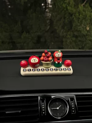 Nömrəli dayanma kartı: Sign, Temporary Parking Number Plate - apple-cat-5-pieces-large-white-number-license-plate-free-traceless-glue
