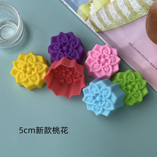 5cm new flower flower type silicone mold New style cake jelly cloth…