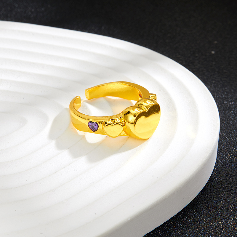 Heart Ring Fashion Ring Diamond Versatile Accessories For Everyone_voghion.com