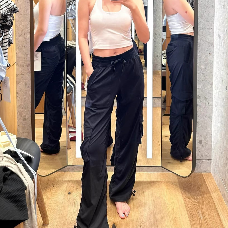 Korean niche 26 new model versatile slimming sports casual multi-pocket cargo pants straight-leg long casual pants