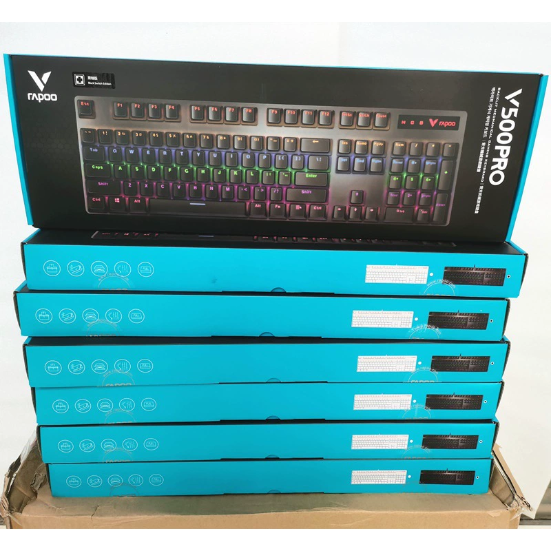 Leibo V500PRO механическая клавиатура черный шток игровой подсветка 104 клавиши полноразмерная игровая клавиатура без спешки