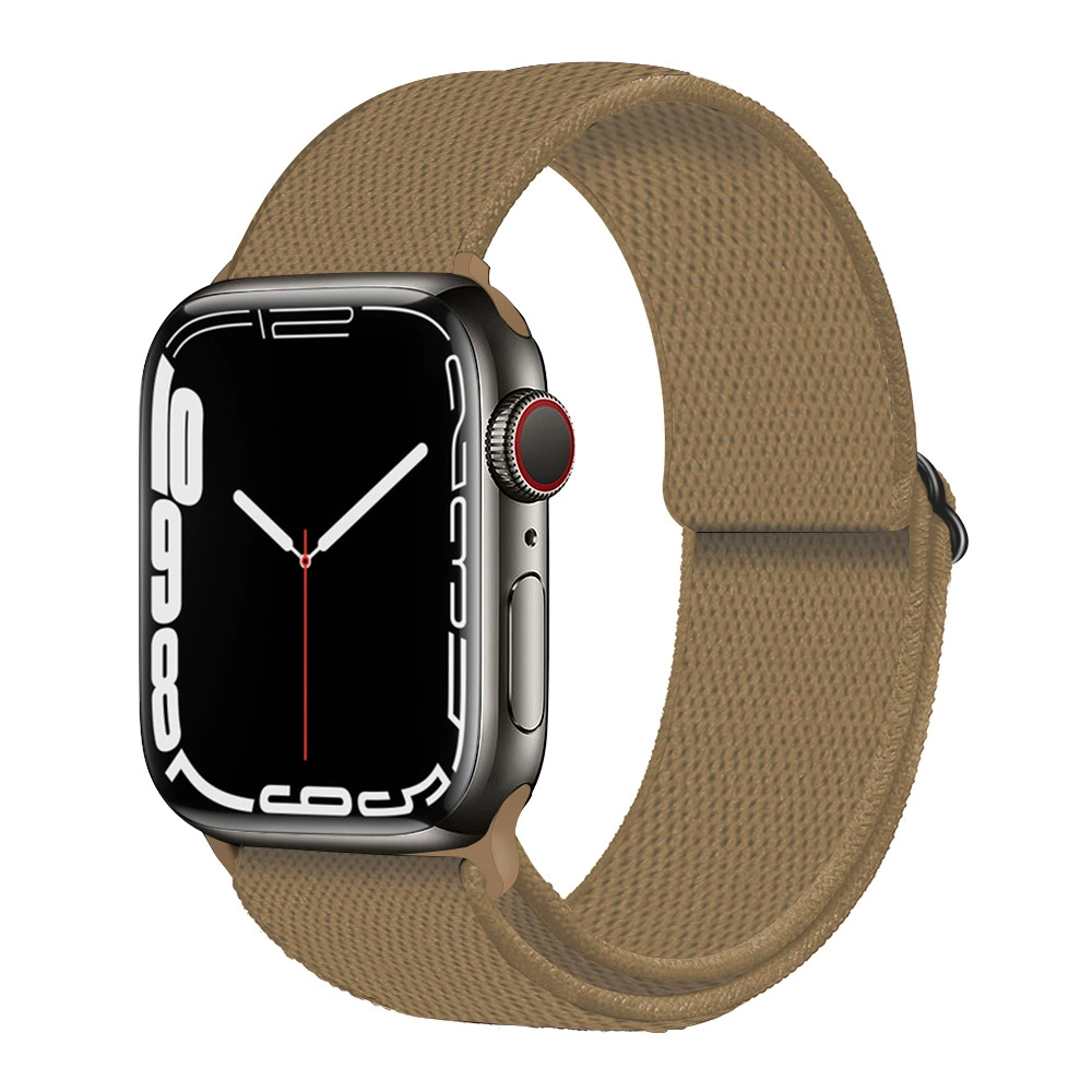 Ремешок для часов (Apple) для Apple Watch 5/6/7/8/SE, эластичный нейлоновый, пластиковый разъём, мультиразмер
