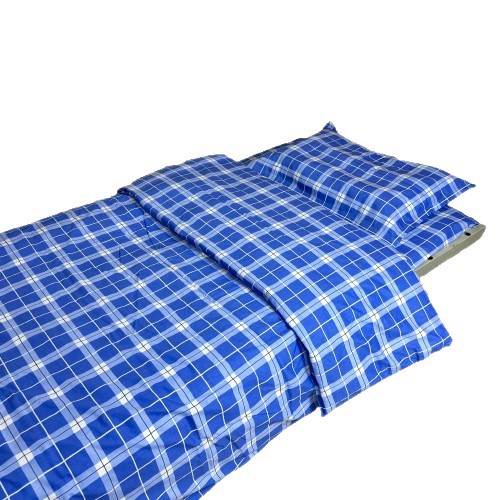 学生宿舍单人床上用品纯棉床单被套枕套三件套上下铺厂家批发条纹