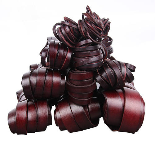 3mm 4MM5 Thick Retro Old Coffee Round Cowhide Rope DIY Material Bracelet Necklace Jewelry Rope