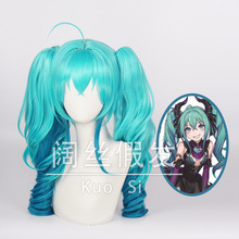 阔丝 初音未来 初音小恶魔 miku 葱娘 虎口夹双马尾 cos假发