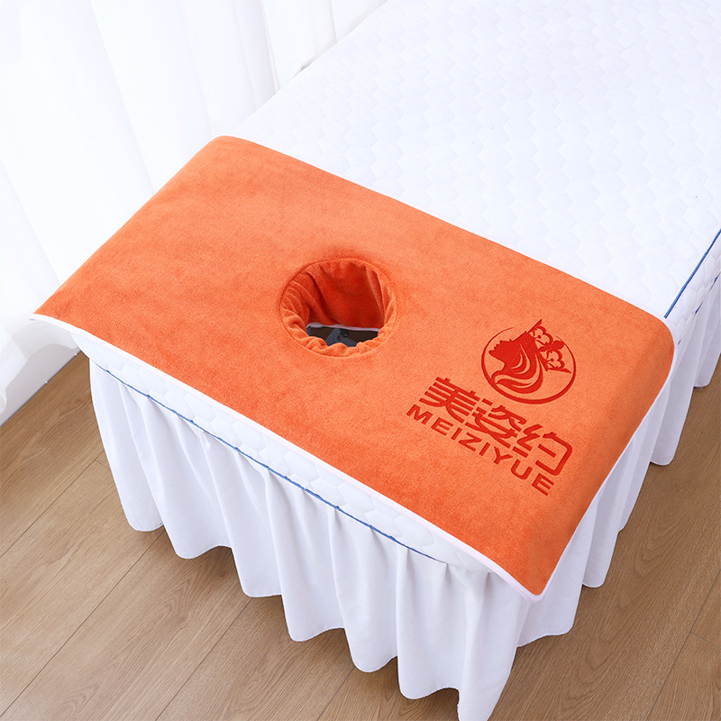 Beauty salon towel special set, turban, bed, bath towel, bath skirt set, absorbent, non-shedding, printable LOGO
