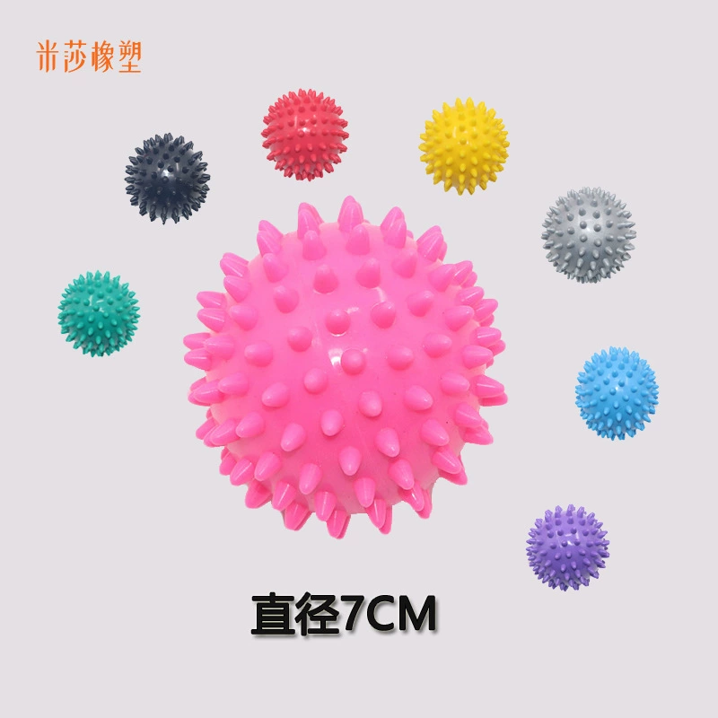 7cmpvc укол мяч массажный мяч расслабление мышц Фитнес фасция мяч акупунктурный Массажный мяч ручка мяч для йоги Ежик мяч