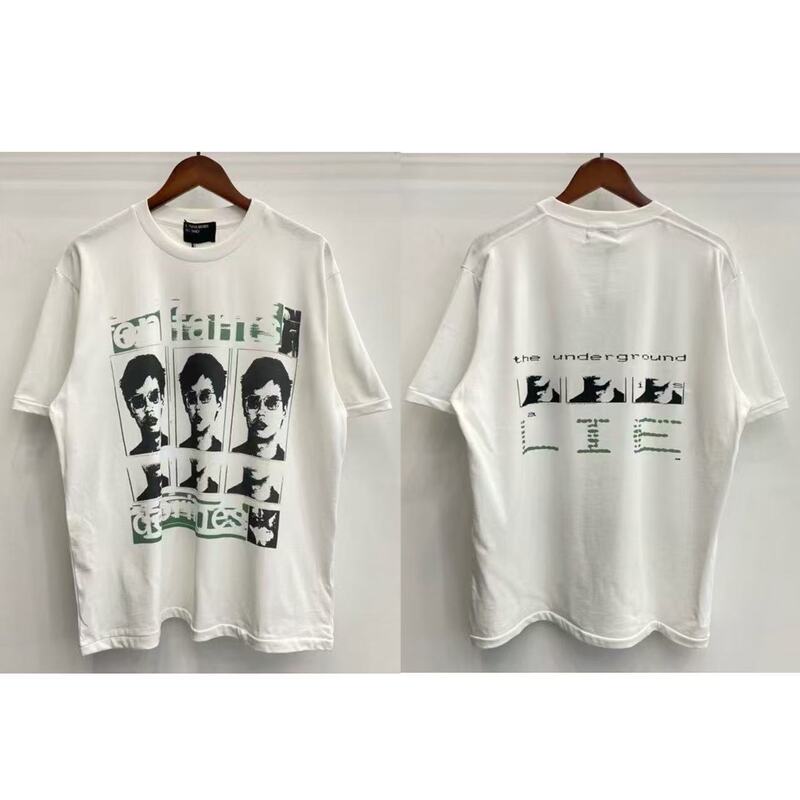 クロスボーダーアメリカの新しいERD憂鬱な富の第二世代レタープリントパターンラウンドネック半袖Tシャツドロップシッピング|undefined