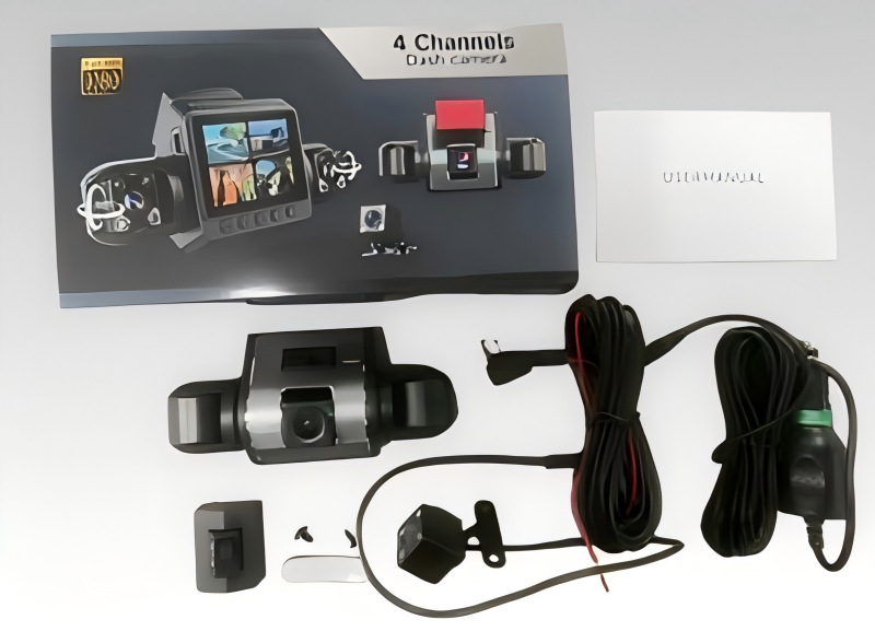 Cross-border 4-lens dashcam new model high-definition 1080P infrared night vision WiFi quad-camera car recorder