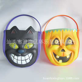 万圣节蝙蝠南瓜袋 手提无纺布糖果袋 复活节兔子夜光手提袋礼品袋