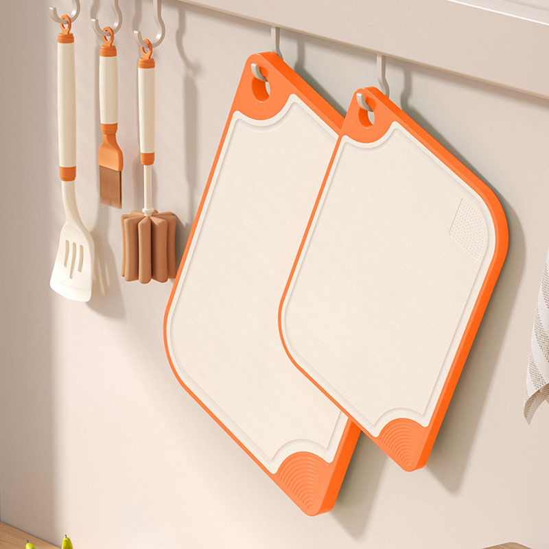Nueva tabla de cortar antibacteriana y a prueba de moho de doble cara para el hogar, tabla de cortar de plástico de cocina, tabla de cortar de frutas, juego de tabla de cortar, panel de tabla de cuchillo