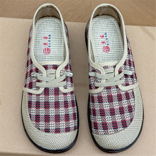 秋季新款老北京布鞋女舒适轻便妈妈鞋一脚蹬懒人鞋休闲鞋软底防滑