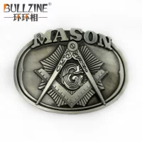 BULLZINE цинковый сплав MASON Западная джинсовая пряжка для ремня 02910 винтажная Повседневная Пряжка Для Ремня