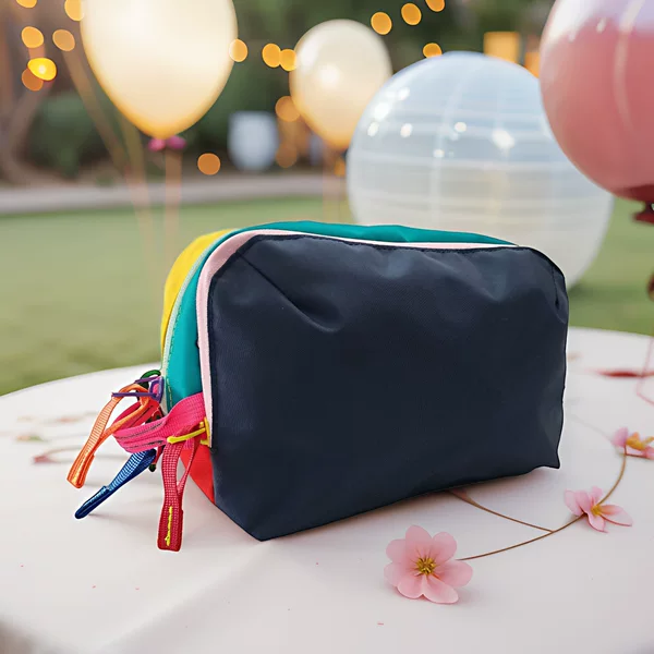 New Dopamine-Colored Cosmetic Bag, Portable Large-Capacity Toiletry Bag for Travel, Fresh and Sweet Miscellaneous Storage