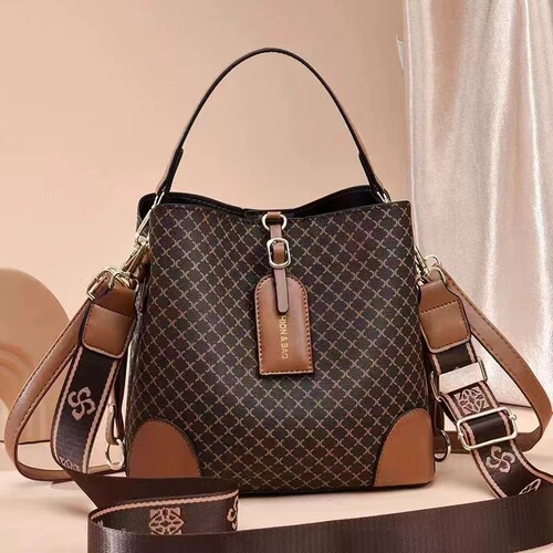 Hot selling new exquisite women's bag bagpu plaid bucket bag large capacity shoulder bag crossbody bag ladiesbags
