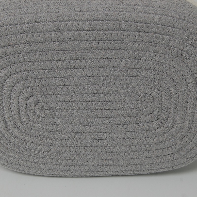 新款桌面收纳筐编织棉线置物筐床头置物篮杂物收纳筐套装厂家定制