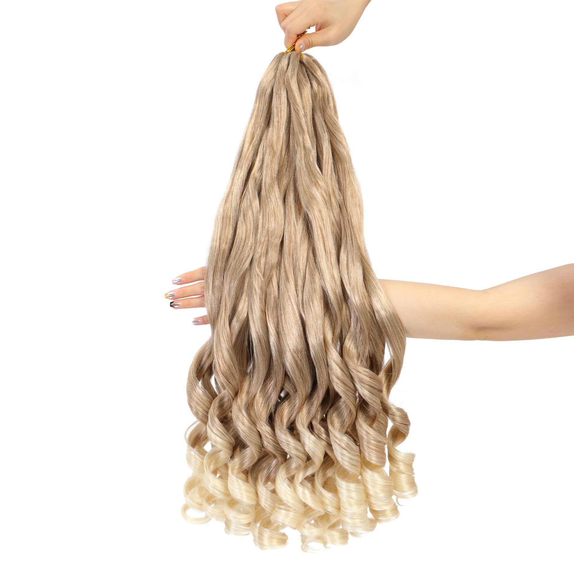 Sintetinė afro dreadlocks french curl uodega garbanotiems plaukams_voghion.com