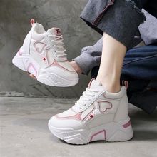 春季新款隐形内增高女鞋老爹鞋韩版百搭厚底休闲运动智熏洋气