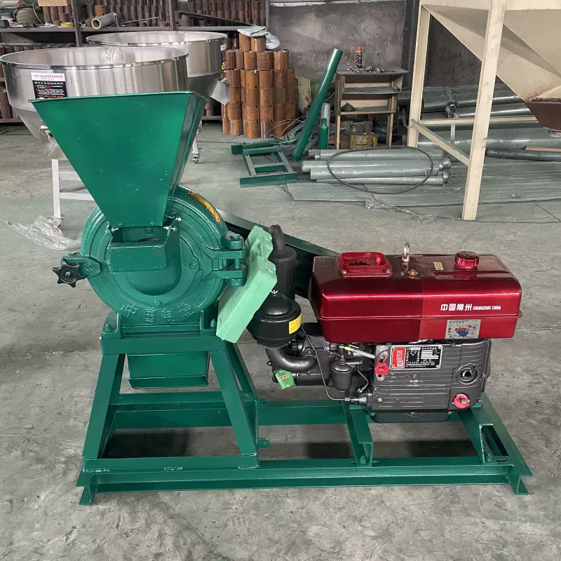 15马力粮食麸皮粉碎机调味品粉碎机花椒辣椒茴香80目齿盘粉碎机