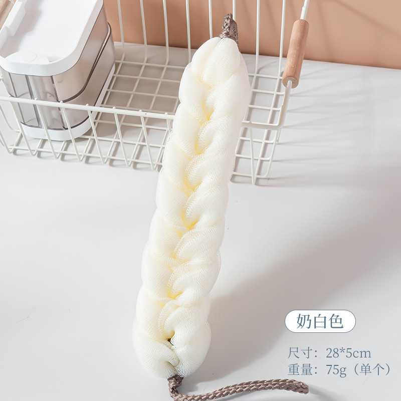 Nuevas toallas de baño largas tirando de toallas de espalda para adultos toallas de espuma de bola de baño al por mayor