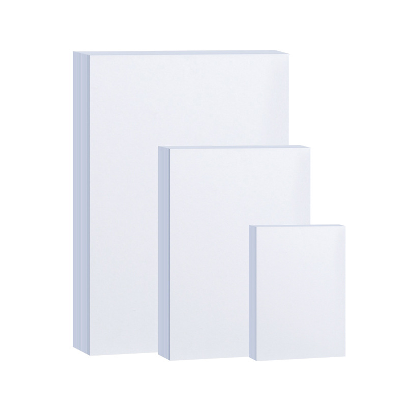 Fábrica envía directamente A4 / A5 / A6 papel de fotocopiadora de cartón blanco holandés pintura de arte copiada a mano papel de cartón duro engrosado blanco