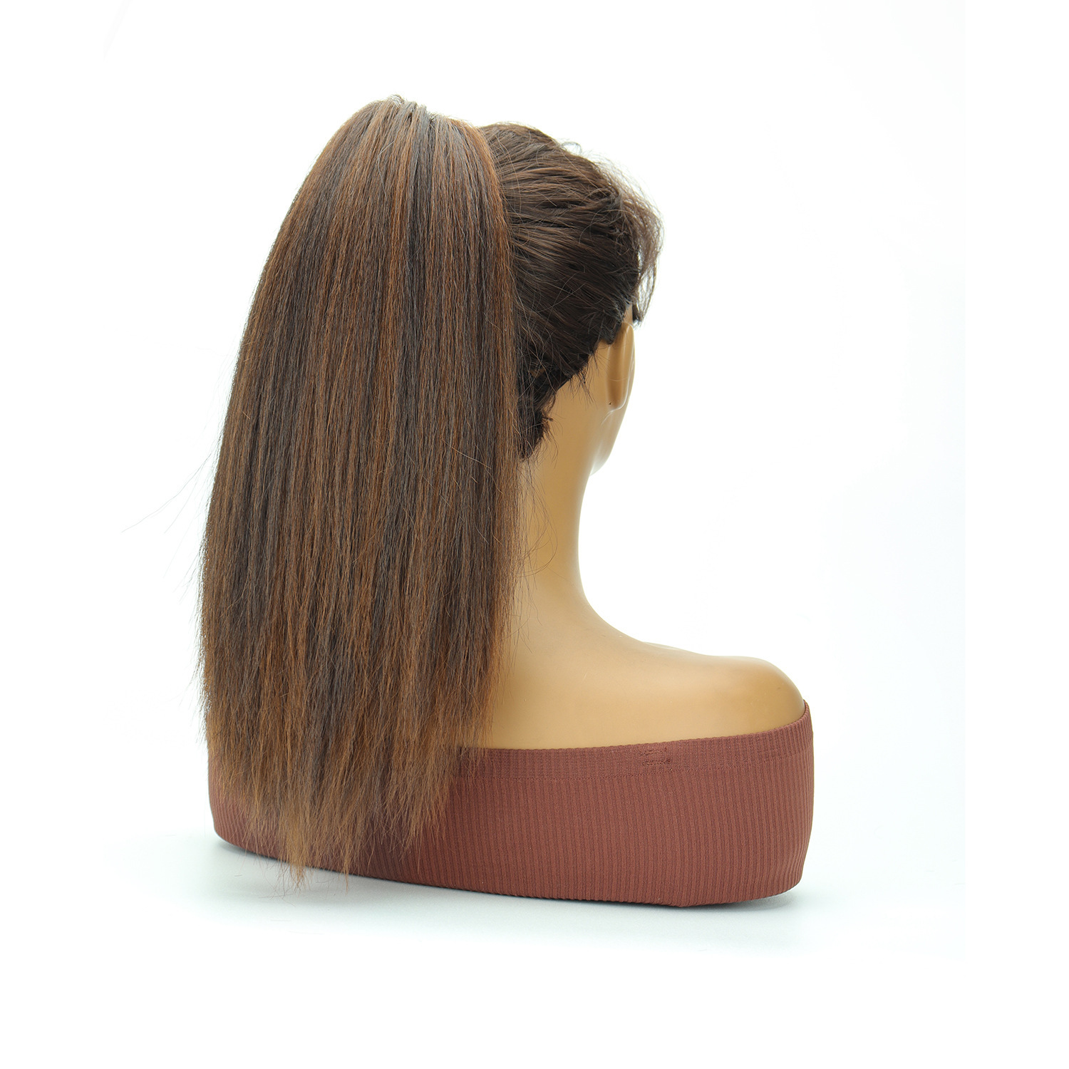 16 pulgadas peluca cola de caballo sintética cabello hollow clip cola de caballo damas cola de caballo alta