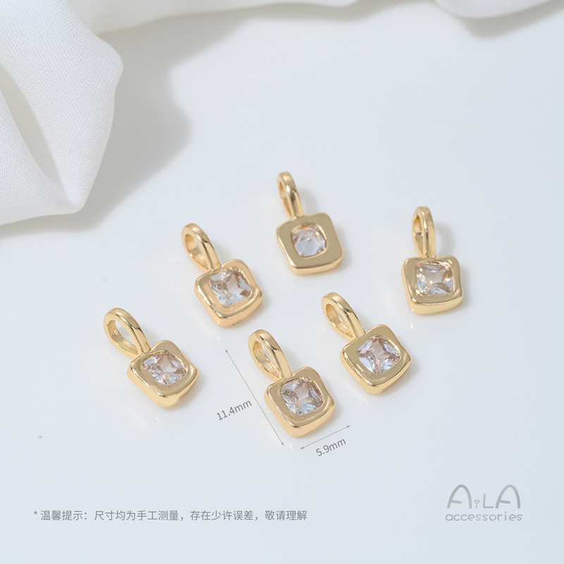 14K 電気メッキリアルゴールド象嵌ジルコニウム 12 誕生石ペンダントネックレスブレスレットブレスレットクリスタル diy ビーズアクセサリー材料|undefined