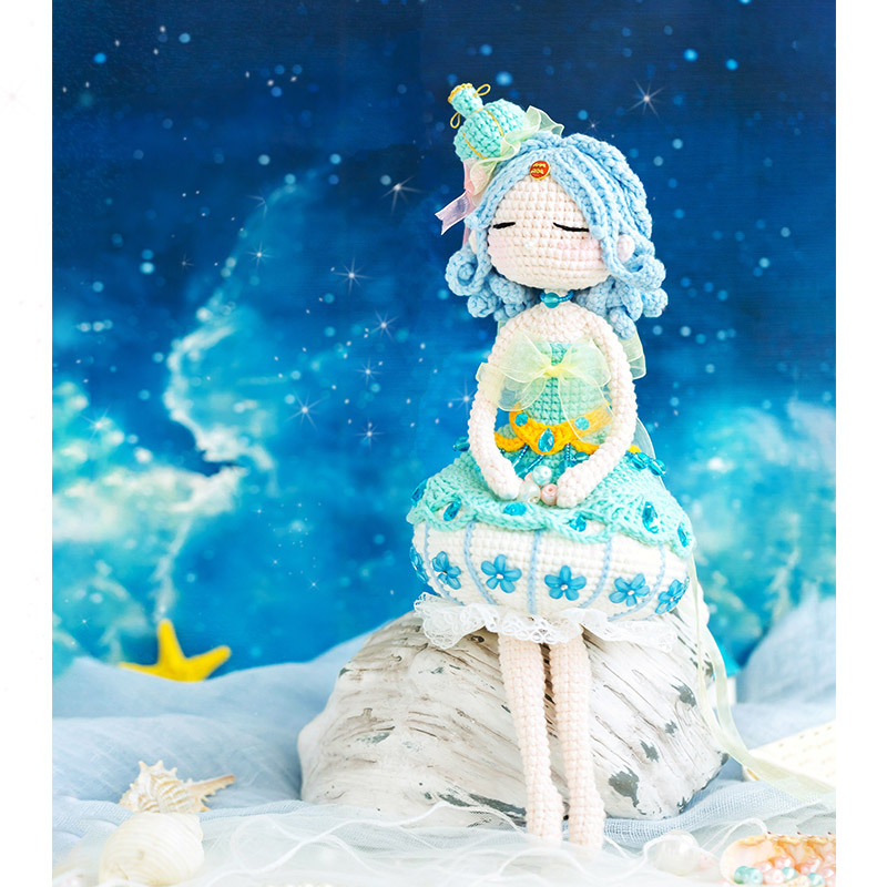 苏苏姐家水瓶座玩偶diy钩针材料包编织毛线团尛