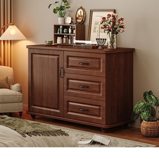 American-Style Chest of Drawers Bedroom Storage Cabinet Wall-Mounted Chest of Drawers Room Storage Cabinet Living Room Retro Storage Cabinet Chest of Drawers