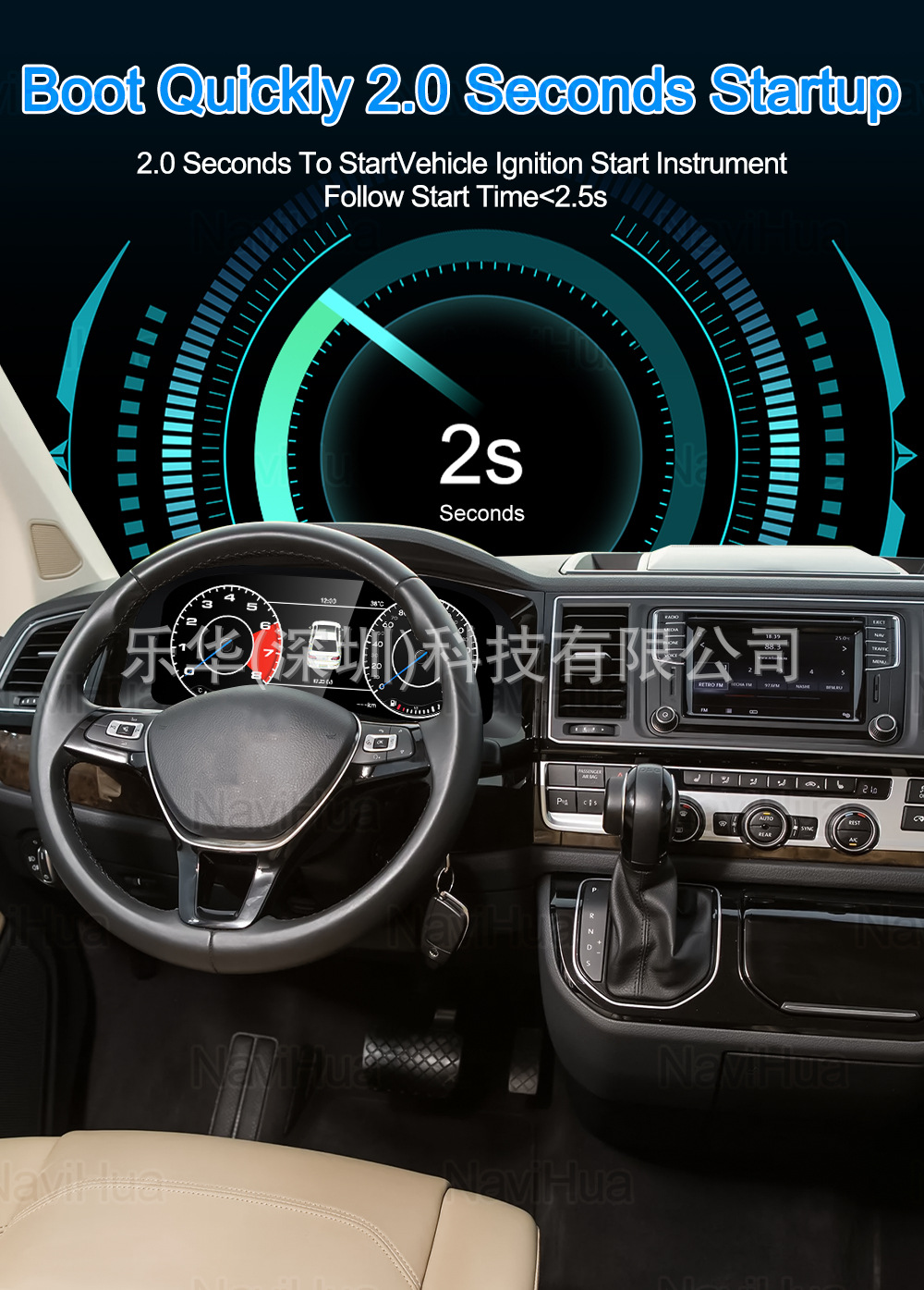 Suitable for Volkswagen Passat/Golf/Touareg/Jetta/Skoda/T6 Full Series Lcd Speed Instrument Panel