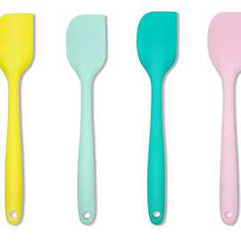 大号28cm硅胶一体刮刀烘焙工具奶油抹刀FDA小中大号蛋糕牛油抹刀