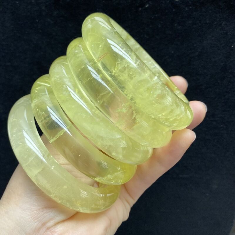 Brazil natural citrine bracelet explosive yellow beautiful women's fashion all-matching support identification Brazil natural citrine bracelet explosive yellow beautiful women's fashion all-matching support identification
