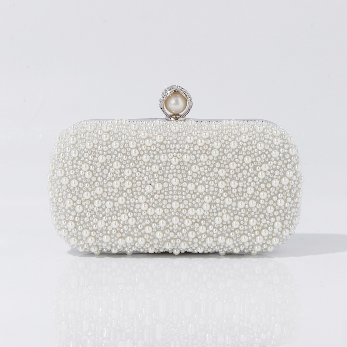 Cross-Border Hot Sale Vintage Pearl Evening Bag, New Beaded Clutch For Cheongsam, Party & Formal Occasions - Thumbnail 8