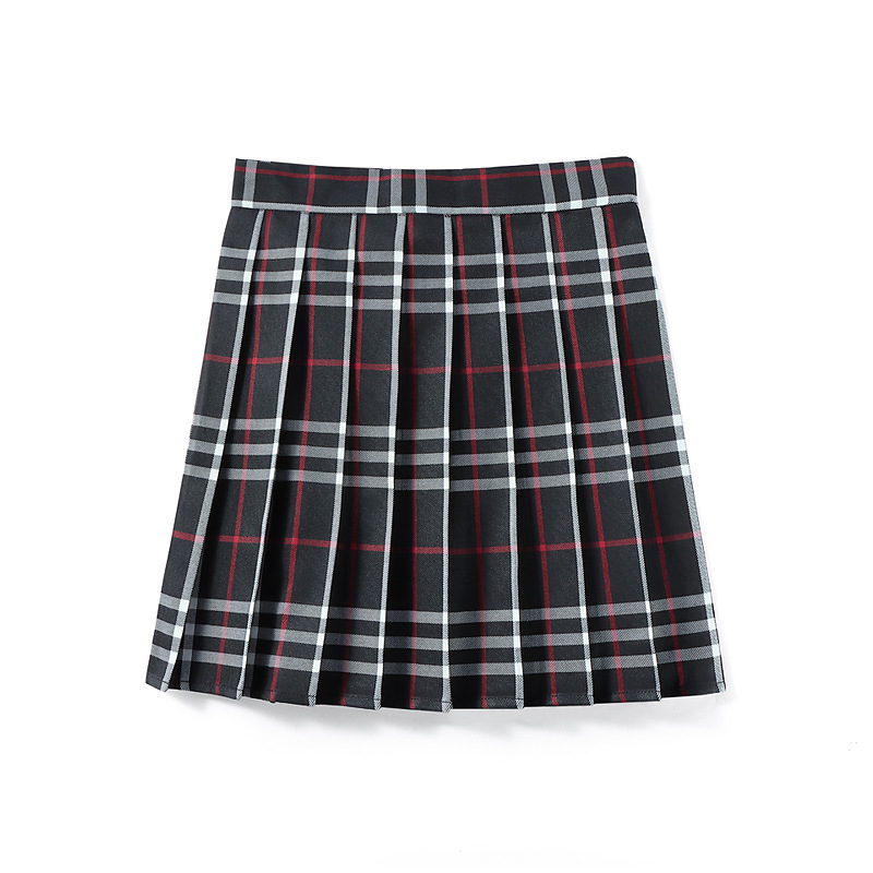 48CM现货内衬安全裤制服格子学院日系百褶班服校服学生短半身女裙|undefined