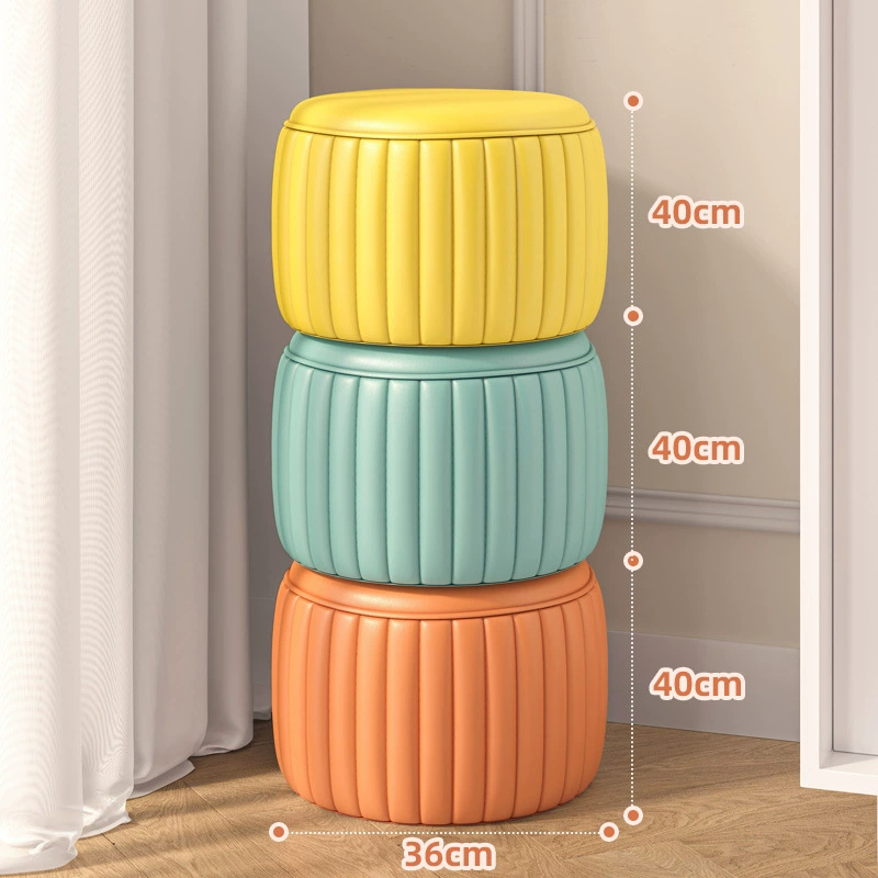 Маленькие табуретки для домашнего использования Современная минималистская скамейка Короткий табурет Гостиная Диван Кастовая столика Короткая табуретка для смены обуви