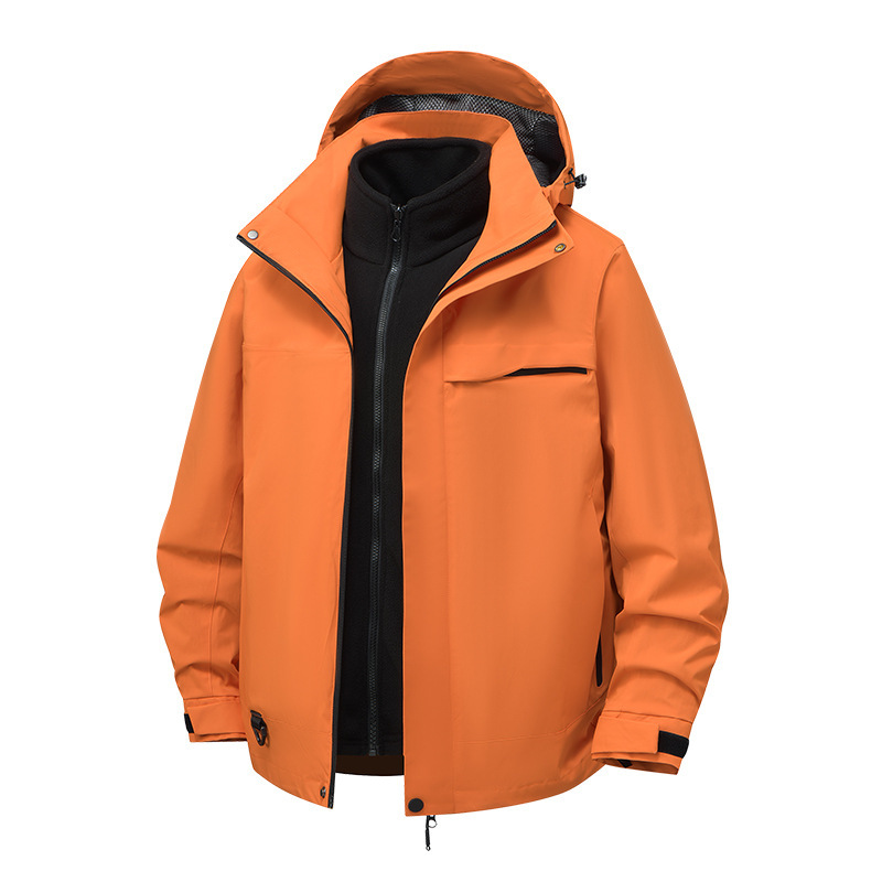 骆陀同款三合一外套男女新款冬季冲锋衣户外登山服耐脏工作服定制|undefined