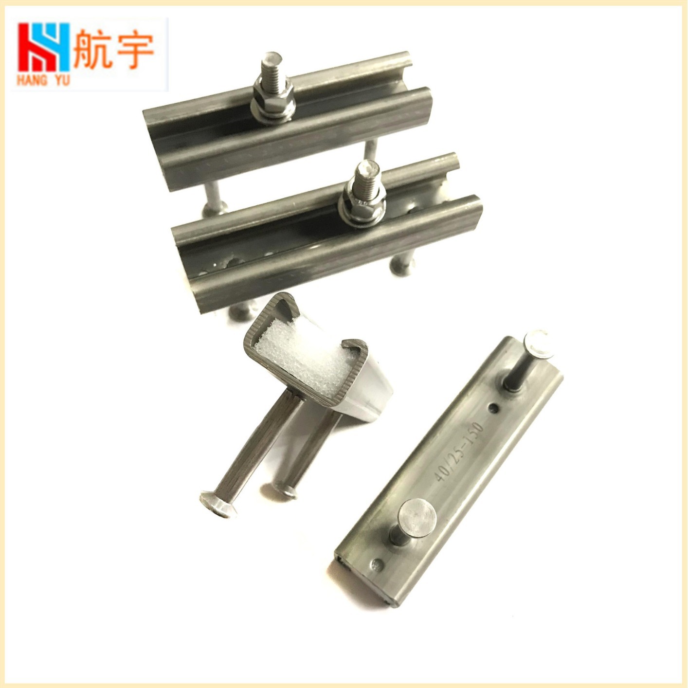 哈芬槽不锈钢316高铁专用预埋槽道 C型带齿槽道管廊支架304托臂