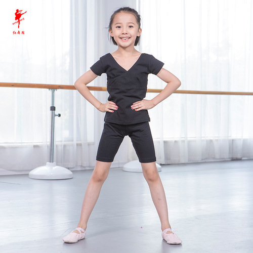 Cotton dance pants practice pants for women spring and autumn dance five-quarter pants shorts black ballet pants practice clothes 20112