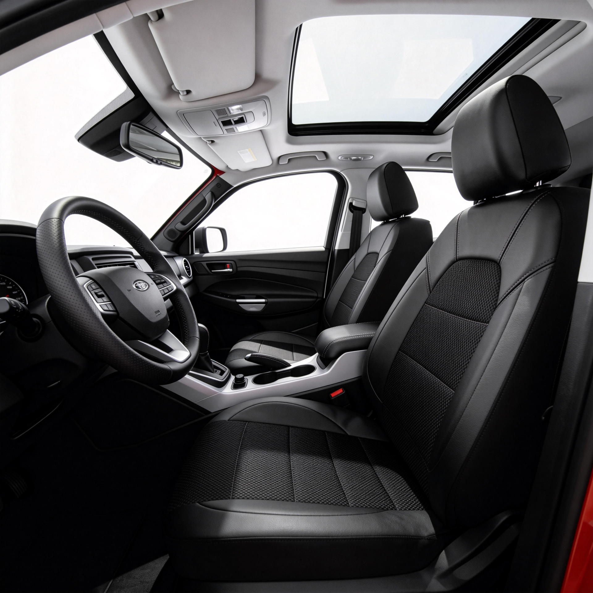 Universal seat covers from the manufacturer, leather style, suitable for all seasons, with a triangular grid pattern, sandwich construction, full coverage car seat cushion