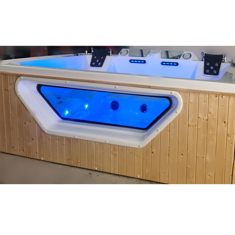 Bañera de masaje al aire libre ingeniería piscina temperatura constante calefacción jardín baño Spa surf bañera 2900m