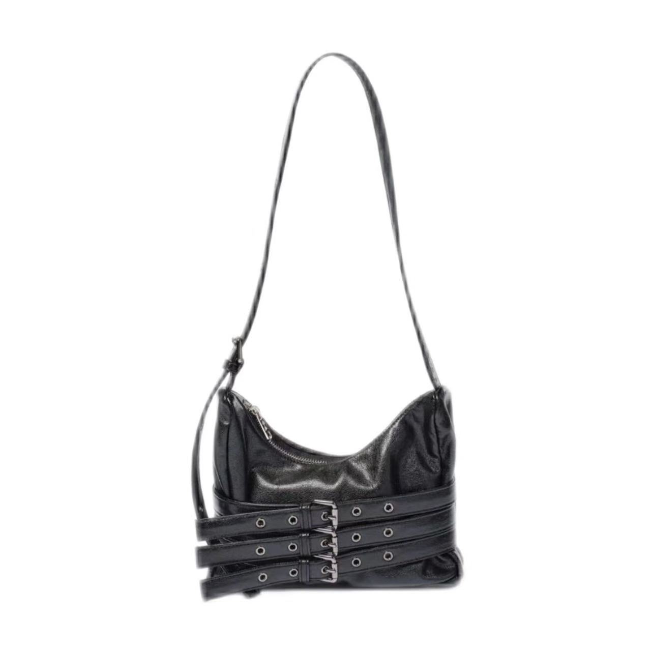 Ond Samooh estilo coreano de moda de mujer brazo locomotora bolso de hombro bolso ajustable de bolsillo