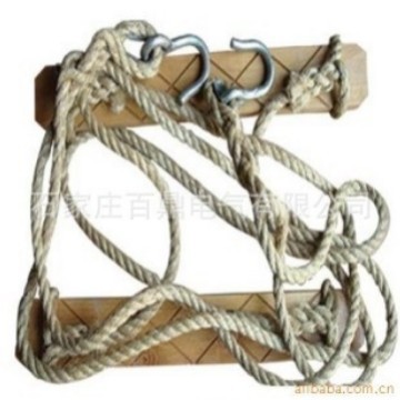 百鼎木质登高板 电工登高板 麻绳登高板 尼龙绳踩板 尼龙绳登高板