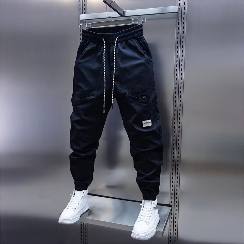 Multi-Pocket Cargo Pants for Men, Spring and Autumn Loose Fit Jogger Casual Pants, Men's Hiking Pants, Durable Work Pants Multi-Pocket Cargo Pants for Men, Spring and Autumn Loose Fit Jogger Casual Pants, Men's Hiking Pants, Durable Work Pants