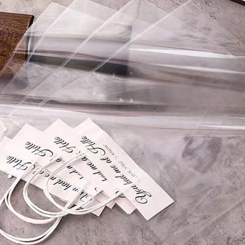 Gift tote bag, transparent mini trumpet, funny gift bag, jewelry, earrings, necklace, packaging bag, plastic packaging bag