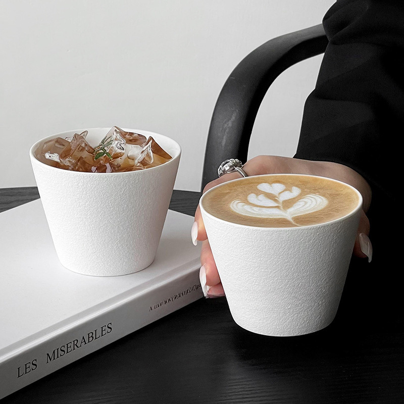 日式极简陶瓷咖啡杯手握杯猪口杯复古拉花杯主人杯澳白杯>咖啡具>|undefined